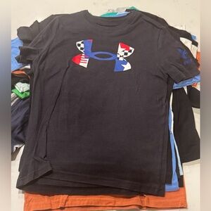Under Armour Kids' Black Tee with Graphic Logo